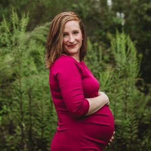 Purple Maternity Dress - PinkBlush - Size M